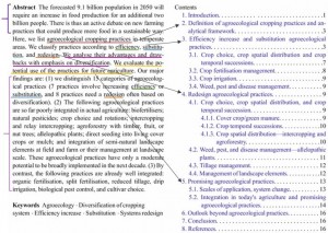 review marked abstract outline agroeco practices sustainable